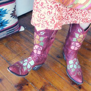 Old Gringo Flowered Women's Cowboy Boots